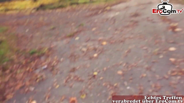 German Blonde Street Slut Gets Picked Up In A Hot Public Car Date