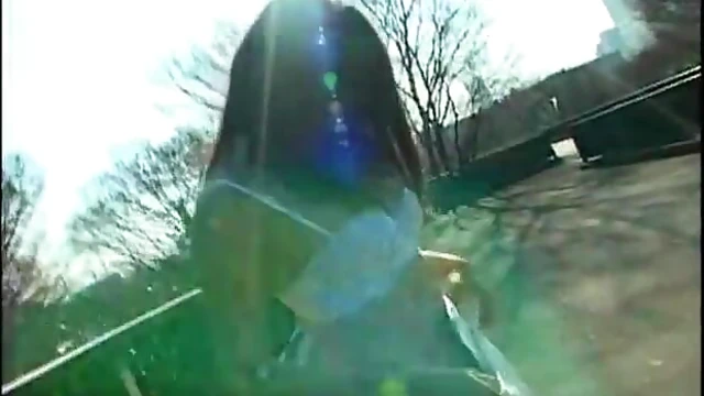 Sensual Long-Haired Asian Solo Model With Big Tits Strips Publicly