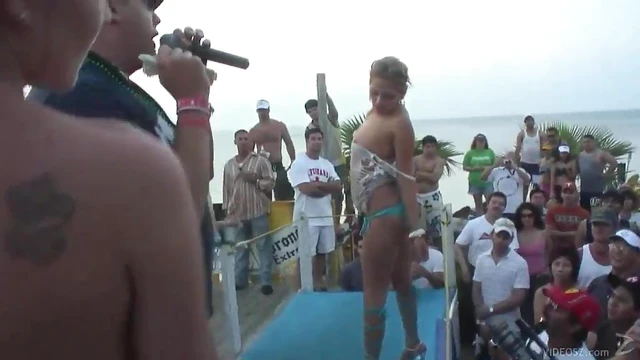 Curvy Brunette Shows Off Her Natural Tits and Tempts Lustful Passersby Publicly