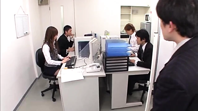 Miu Fujisawa Pleases Boss With Blowjob Before Hot Fucking Action