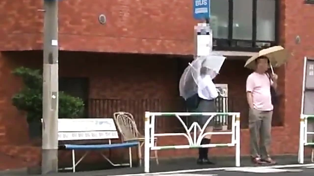 Japanese Babe Sucks Dick On Packed Public Transport Ride