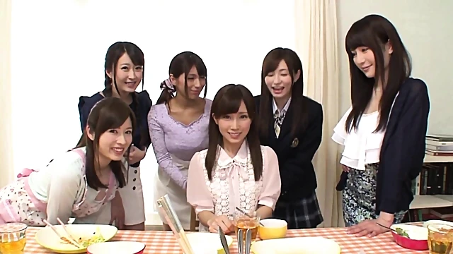 Asian Housewives Team Up For Simultaneous Blowjob Action In Pov Style