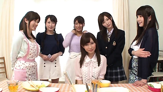 Asian Housewives Team Up For Simultaneous Blowjob Action In Pov Style