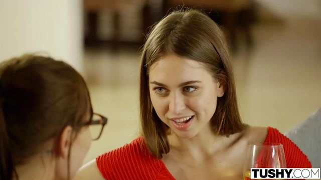 Sexy Brunette Riley Reid Takes Two Dicks in Hot Anal Threesome Action