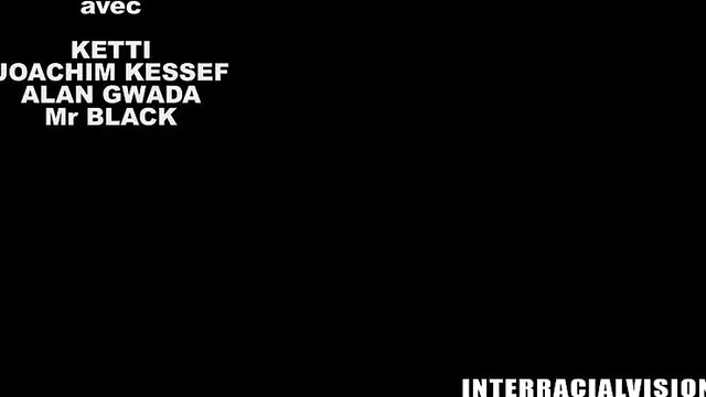 Tattooed Blonde Gets Double Interracial Penetration by Ketti A