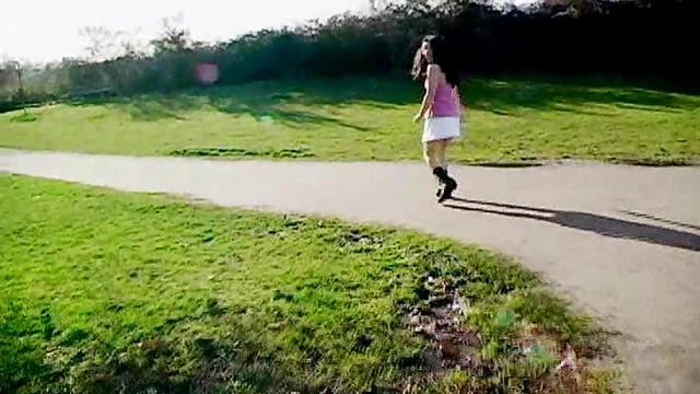 Almond Fingers Her Pussy Passionately Amidst Forest's Serenity