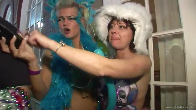 Hot Babes With Big Tits Get Wild At Party Reality Shoot Outdoors