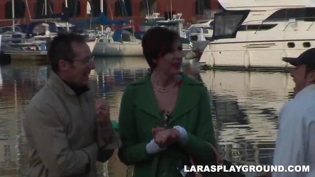 UK Amateur Gets Double Teamed by Two Horny Strangers in Hot Action