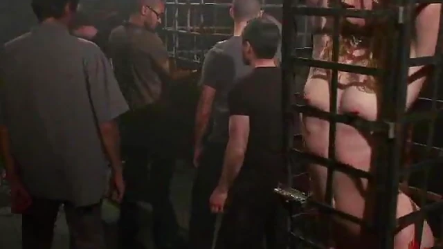 Sultry Brunette Endures Rough BDSM Gangbang & Double Anal Penetration