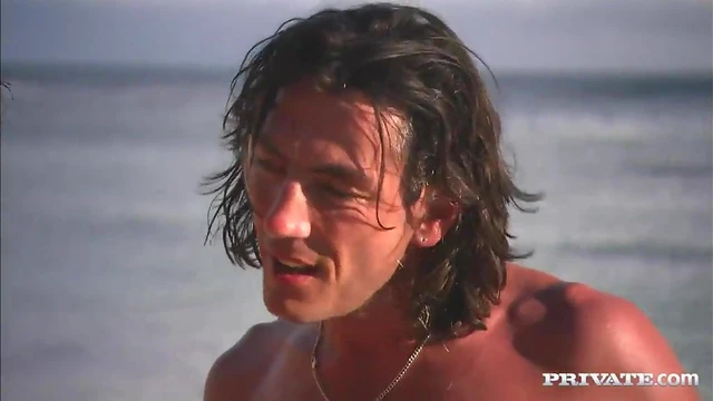 Jessica Moore Enjoys Double Penetration On The Beach Sands