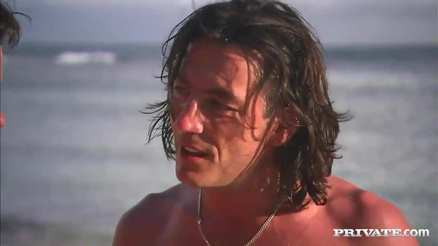 Jessica Moore Enjoys Double Penetration On The Beach Sands