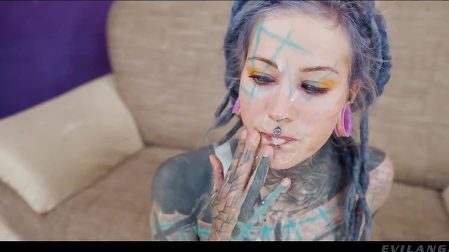 Anuskatzz's Tattooed Pussy Drilled Hard Before Balls Deep Fucking