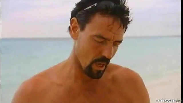 Sinful Angel Gets Double-Penetrated by Two Studs on the Sandy Shore