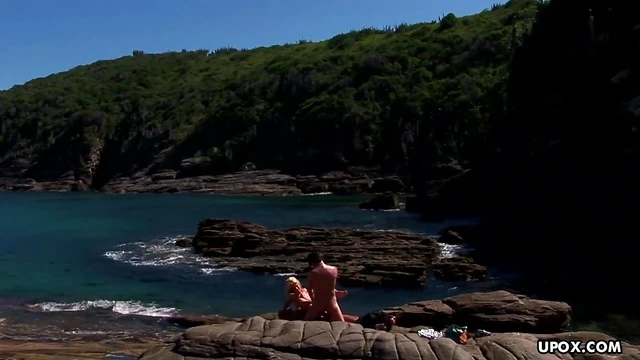 Sizzling Blonde Gets Double Penetrated By Big Cocks On The Beach