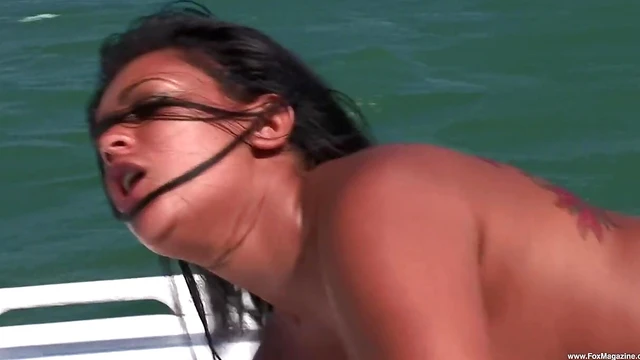 Wealthy Men Double Penetrate Seductive Latina Beauty On Luxurious Yacht