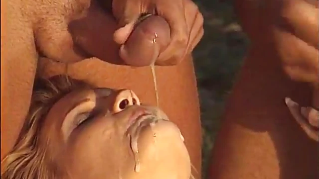 Seductive Blonde Takes On Multiple Guys at the Beach Without Limits