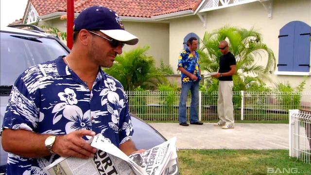 Nikki Sun Gets Stripped by Two Guys & Fucked Hard Outdoors