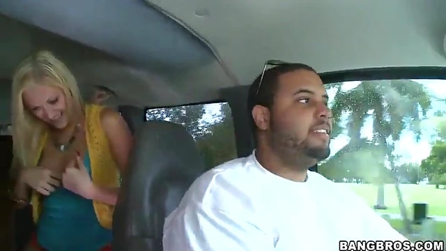 Grateful Blonde Sucks Cock & Fucks Hardly After Getting Ride Home Free