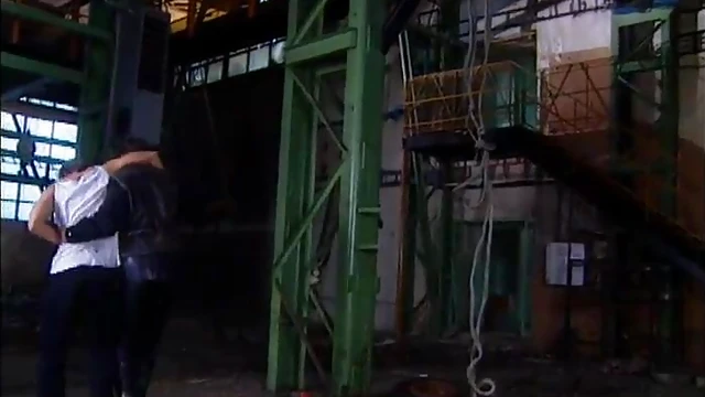 Amanda Parker Tempts Two Guys For Steamy Garage Fuckfest Action