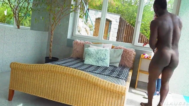 Blonde Slut Cherry Kiss Takes Two Big Black Dicks Deep Inside Her Pussy