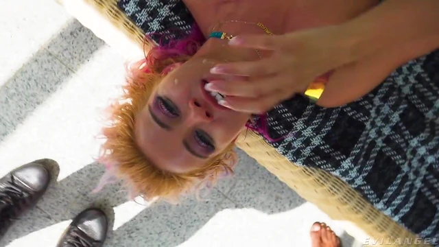 Blonde Slut Cherry Kiss Takes Two Big Black Dicks Deep Inside Her Pussy