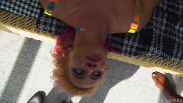 Blonde Slut Cherry Kiss Takes Two Big Black Dicks Deep Inside Her Pussy