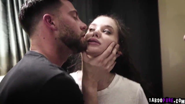 Muscular Tattooed Dude Fucks Sexy Girl Passionately From Behind in Threesome