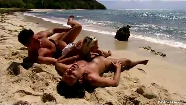 EllenSaint's Kinky Threesome Sparks Passion Under Sun-Kissed Skies