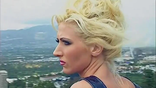 Sexy Blonde Jessica Darlin Takes Two Hard Cocks In Her Hands And Mouth