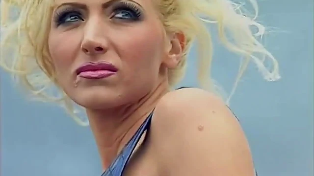 Sexy Blonde Jessica Darlin Takes Two Hard Cocks In Her Hands And Mouth