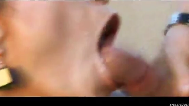 Sunset Threesome Delights: Hot Trio Action Under Golden Sky