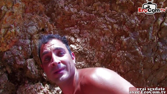 Adventurous Teen Threesome MMF Outdoors French Double Anal Try