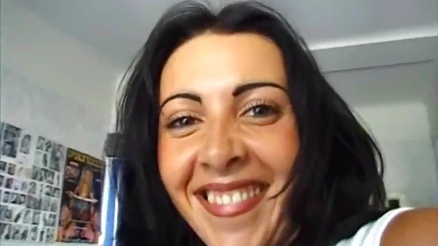 Smooth Shaved Pussy Pretty Brunette Gets Freaky in Hardcore Foursome Fun