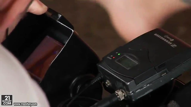 Drunken Woman with Tiny Breasts Rides Two Cocks Hard at Night