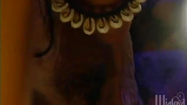 Passionate Ebony Threesome Where She Gets DPe'd by Two Men