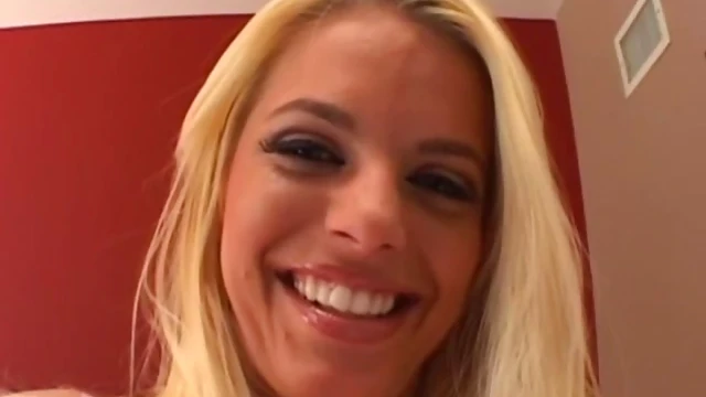 Saucy Blonde Cutie Handles Two Thick Cocks in Steamy Threesome Action