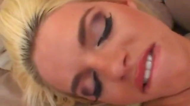 Saucy Blonde Cutie Handles Two Thick Cocks in Steamy Threesome Action