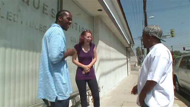 Frankie Varges Enjoys Hot Double Black Cock DP & Deep Throat Action