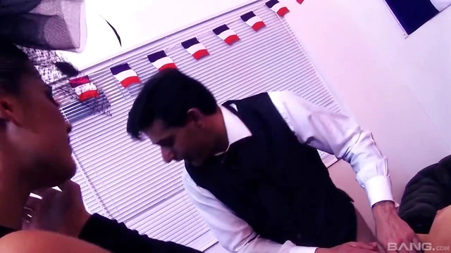 Blonde Slut Takes Double Penetration After Wild Orgy Adventure