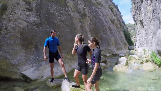 Outdoor Orgies: Julia Roca & Friend Craving Cock Together Naturally