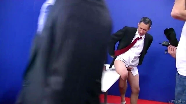 Debate Ignites Passionate Group Sex On Conference Table