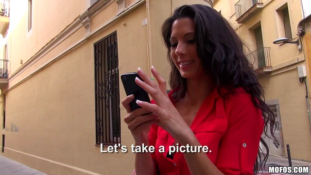 Sultry Brunette Tempts Stranger With Her Legs Open Wide For Steamy POV Sex