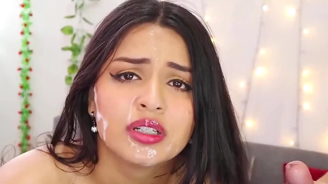 Sexy Brunette Gets Fucked Hard From Behind During Steamy Sex Cam Show