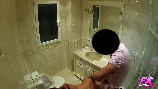 Passionate Cougar Gets Ravished by Horny Guy's Urges in Bathroom Encounter