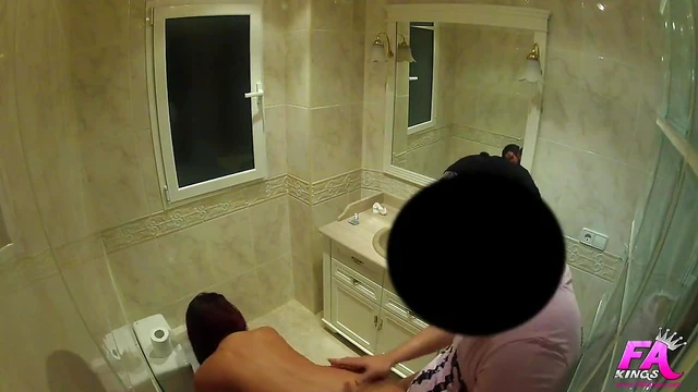 Passionate Cougar Gets Ravished by Horny Guy's Urges in Bathroom Encounter