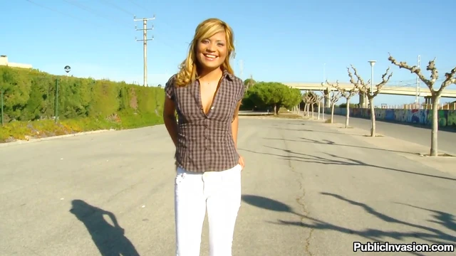 Sizzling Spanish Blonde Gets Pounded Passionately Outdoors