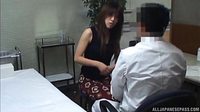 Doctor Seduced By Her Purple Satin Panties Leads To Passionate Sex Act