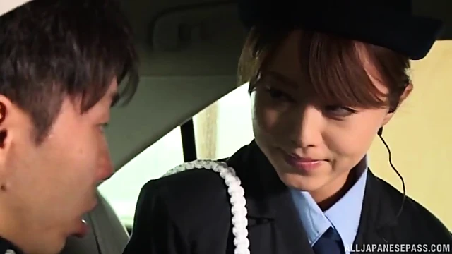 Policewoman Gets Nailed Hard By Perverted Officer Right In Car!