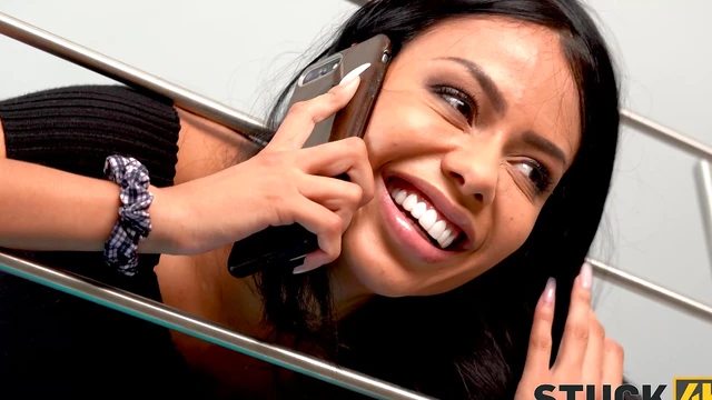 Sexy Latina Canela Calls For Help But Gets Fucked Hard Instead