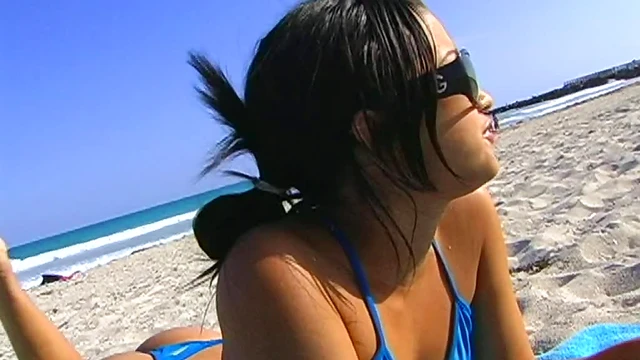 Tempting Latina Babe Bites Lips While Enjoying Steamy Doggystyle Sex Act